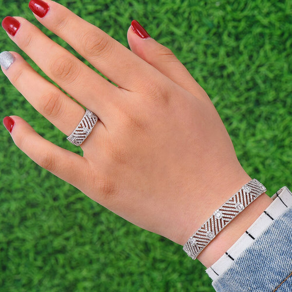 Luxury Trendy Saudi Arabia Bangle Ring Set Jewelry Sets For Women