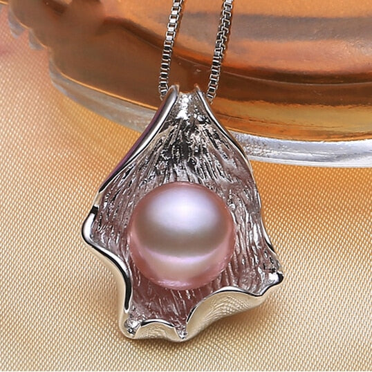 Collar de perlas, joyería de perlas, joyería de plata de ley 925 para mujer