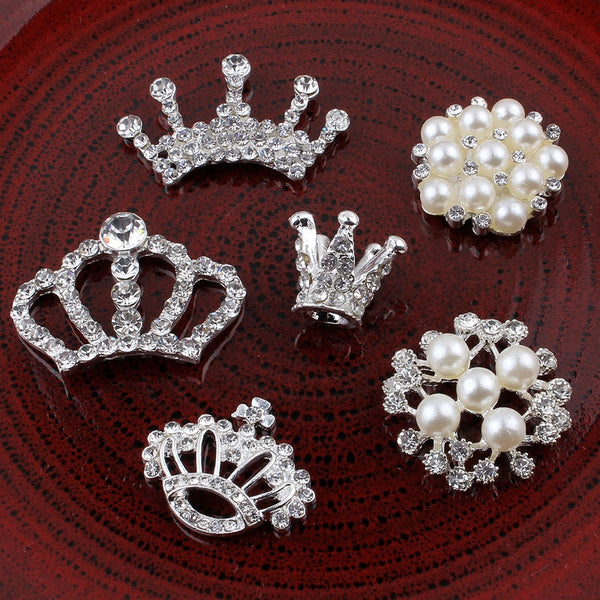 10 botones decorativos de metal vintage hechos a mano