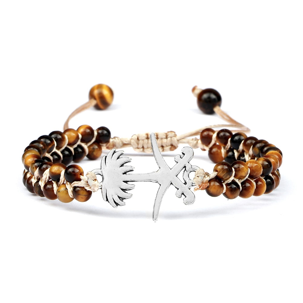 4mm Natural Tiger Eye Stone Beads Bracelets
