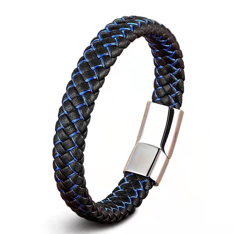 European and American Fashion Simple Style Handmade Microfiber Leather Bracelet