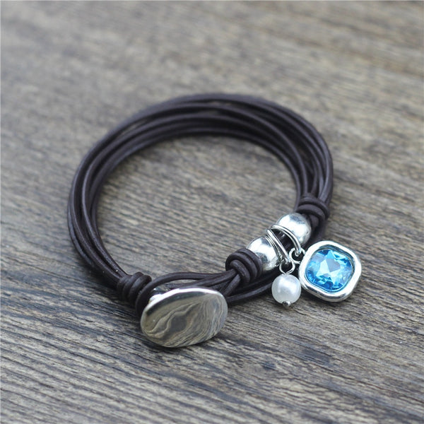Pulsera con dijes de diseño de moda para mujer