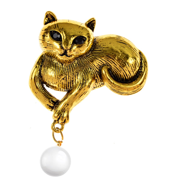 Lovely Cat Brooch Cute Animal Pins For Women
