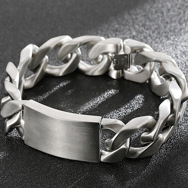Pulsera masculina de acero inoxidable para hombre