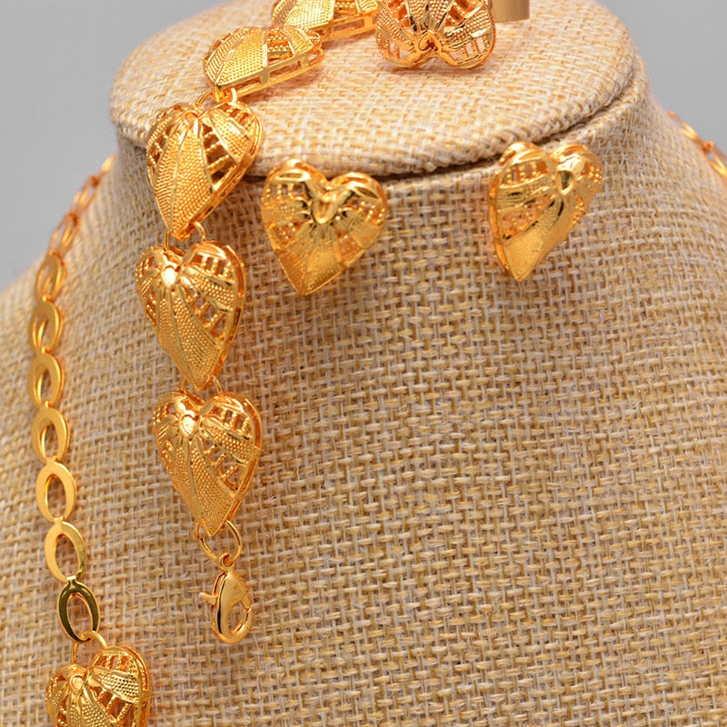 Ethiopian Africa bride Jewelry sets For Women Girls Wedding party jewelry set