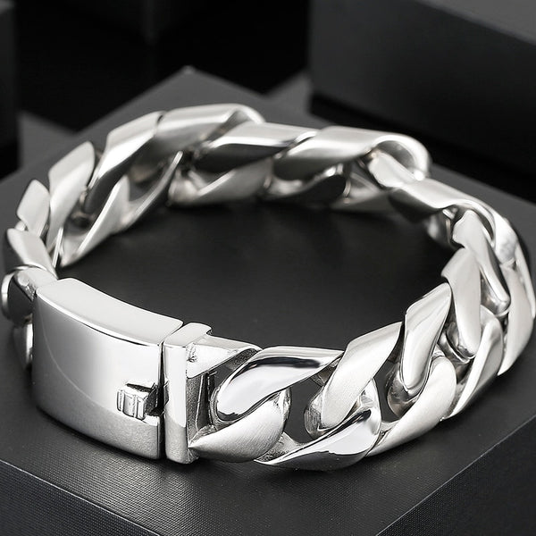 Pulseras de muñeca para hombre grabables con fecha, logotipo y nombre