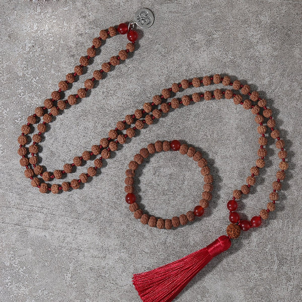 Conjuntos de collares Japa Mala rectificados de 8 mm