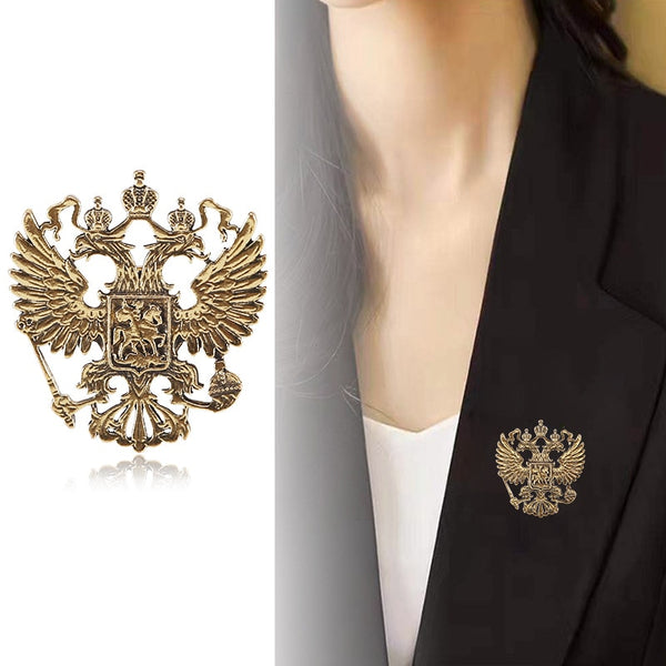 New Vintage Eagle Brooch Alloy Animal Lapel Pins Suit Shirt Badge Corsage Jewelry Brooches for Women