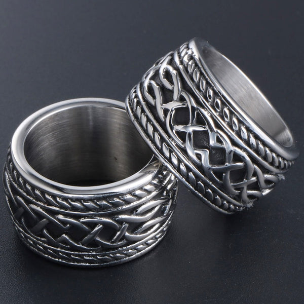 Anillos de boda de titanio vintage para hombres y mujeres