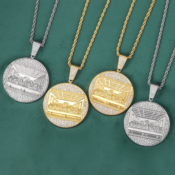 Hip Hop Last Supper Pendant Necklace Men