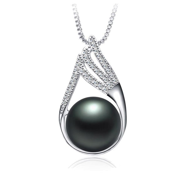 Colgante de circonita en plata de ley 925, joya fina para aniversario de bodas, para mujer