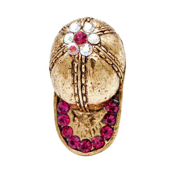 Rhinestone Cap Brooches Unisex Women And Men Brooch