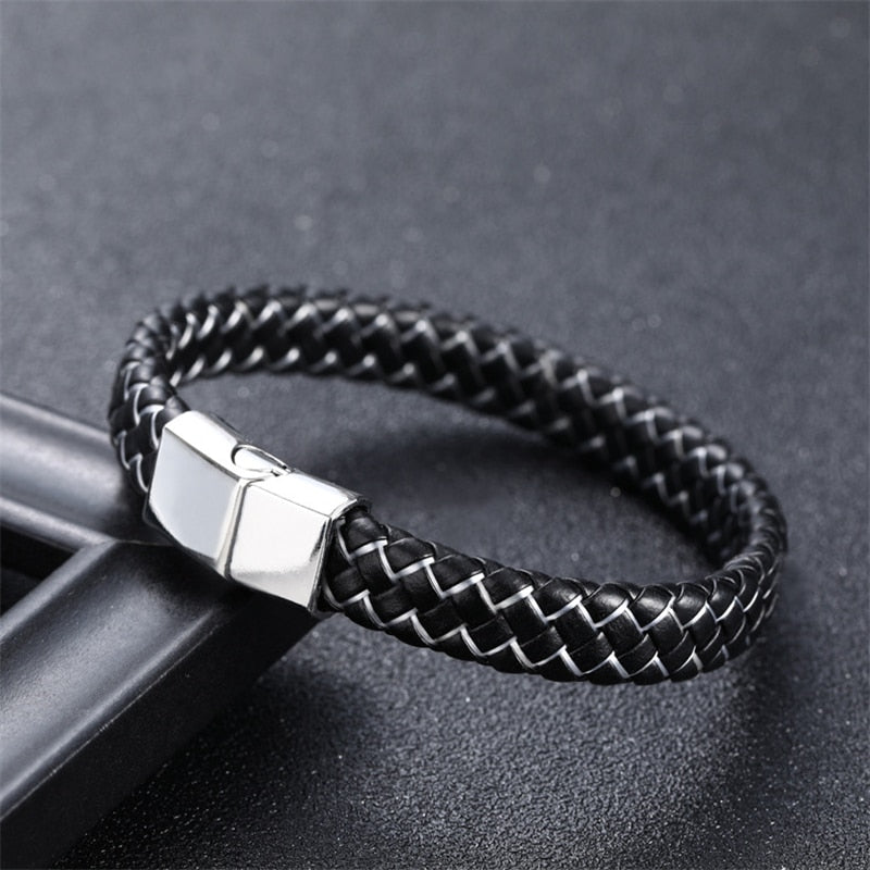 European and American Fashion Simple Style Handmade Microfiber Leather Bracelet