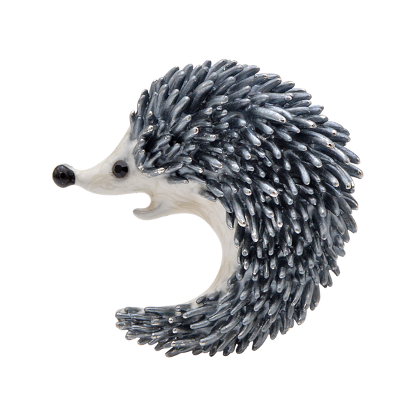 Hedgehog Brooch Cute Enamel Animal Pin 2 Colors Available Winter Fashion Accessories
