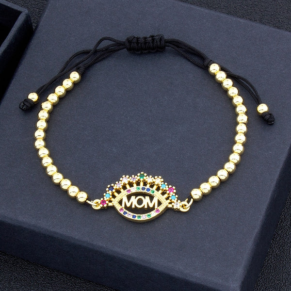 Pulsera ajustable de alta calidad hecha a mano con circonita cúbica de cobre, 6 estilos a elegir para mujer.
