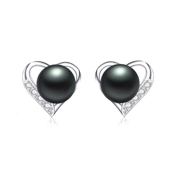 Trendy 925 Sterling Silver Zircon Stud Earrings
