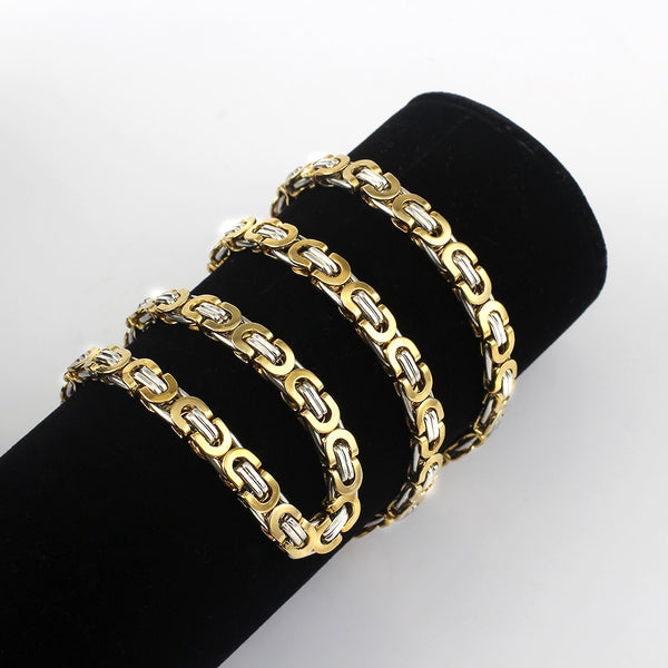 Collar de cadena imperial de acero inoxidable 316L de 6,5 mm para hombre