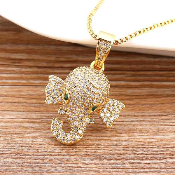 Lindos collares de elefante de cobre