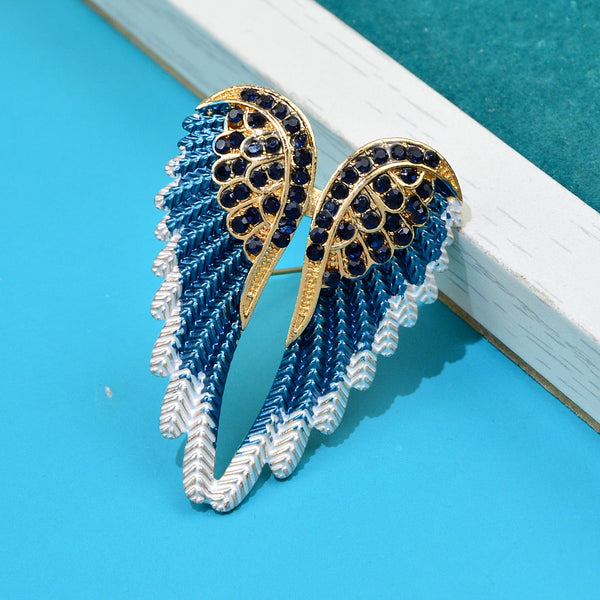 Rhinestone Wing Brooches for Women