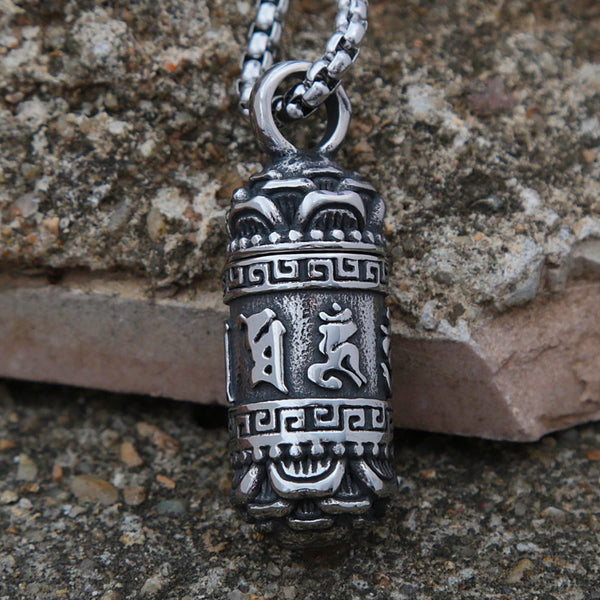 Collar de mantra de seis caracteres budistas para hombre