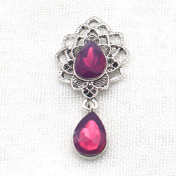 Fashion 10 Pcs/Lot 24*50MM Mixed Color Retro Alloy Drop Water Drop Pendant DIY