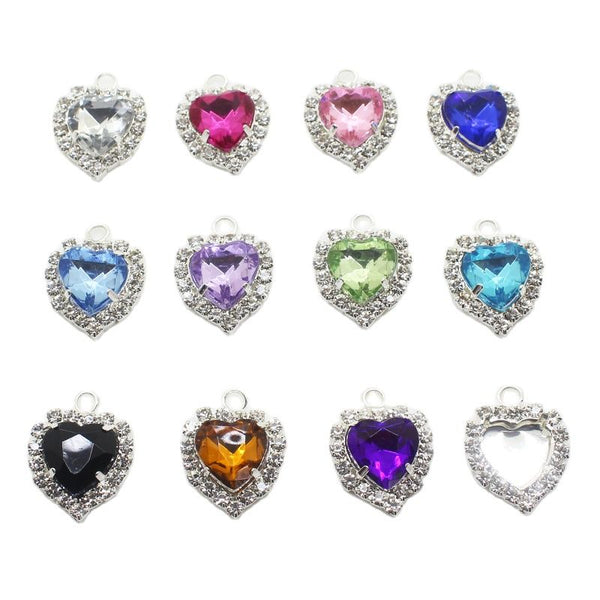 Lote de 10 botones de diamantes de imitación de 22 mm x 17 mm para manualidades.