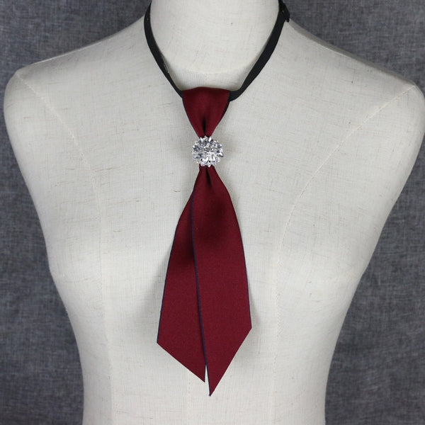 Korean Fashion New British Bowtie Collar Retro Neckties Shirt Bow Tie for Women