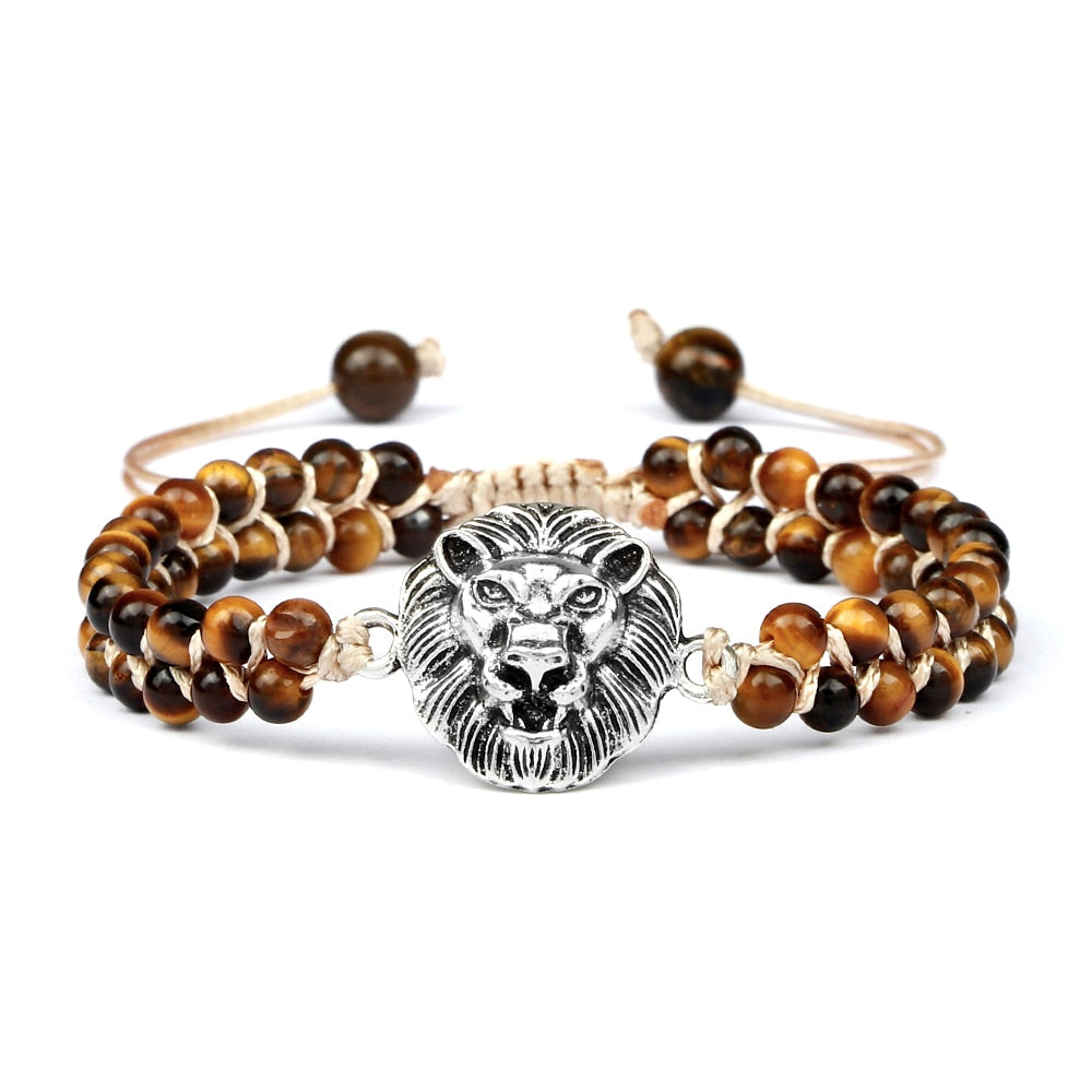 4mm Natural Tiger Eye Stone Beads Bracelets