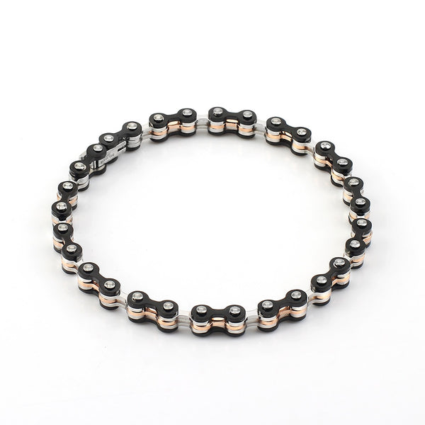 Pulsera elegante para hombre y mujer, pulsera de cadena para bicicleta y motocicleta.