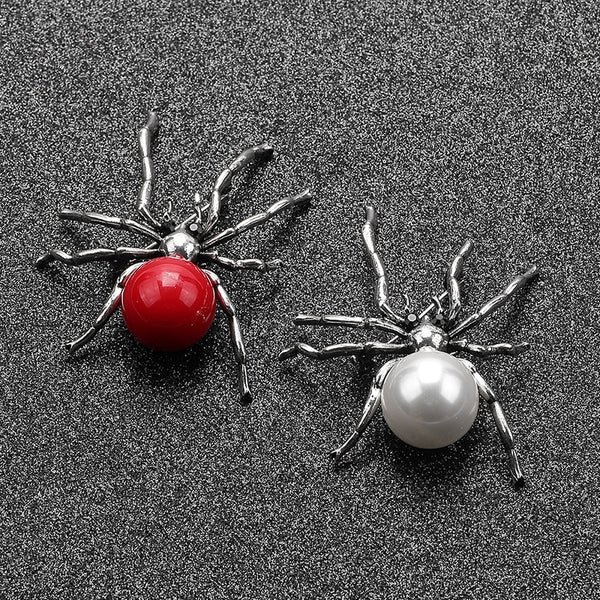 Fun creative metal spider brooch coat clothing pin insect brooches gift