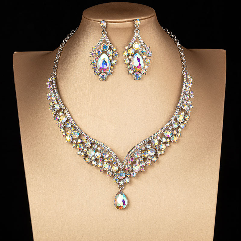 Gorgeous Crystal AB Bridal Jewelry Sets