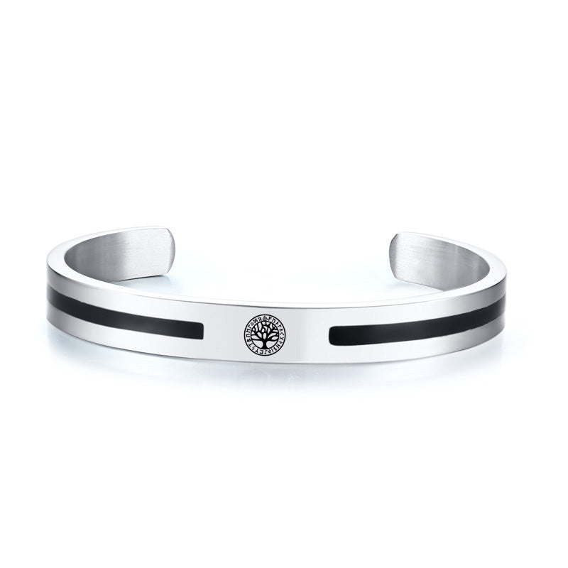 Viking Logo Cuff Bracelet For Gentleman