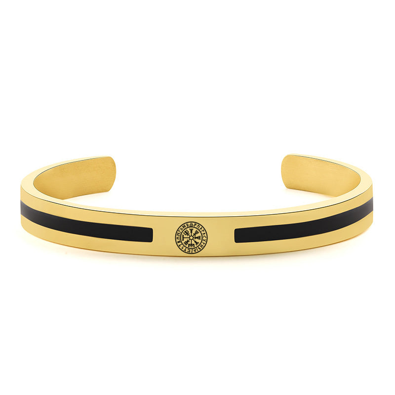 Viking Logo Cuff Bracelet For Gentleman