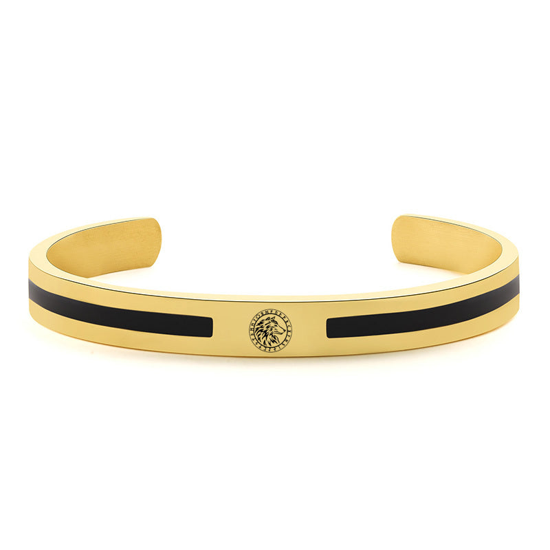 Viking Logo Cuff Bracelet For Gentleman