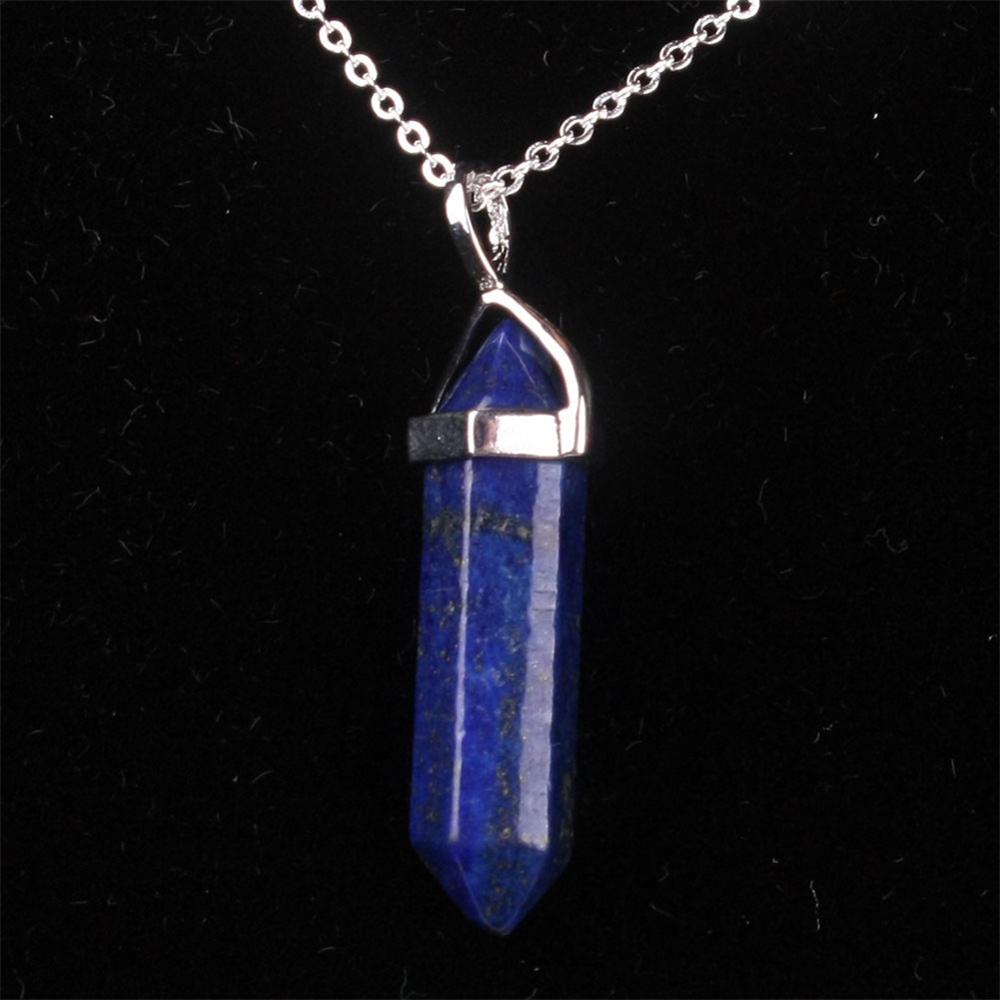 Mixed Pillar Bullet Charms Chakra Pendulum
