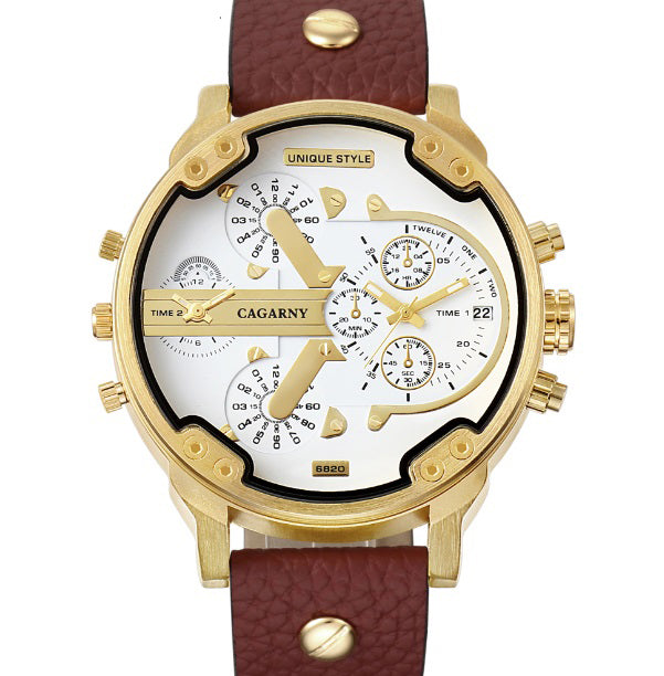 52MM Big Case Quartz Watch For Men Classy Mens Wrist Watches