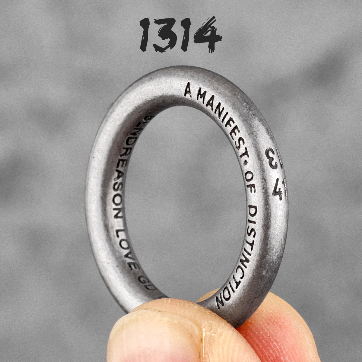 Charm Trendy Simple Vintage Black Stainless Steel  Rings