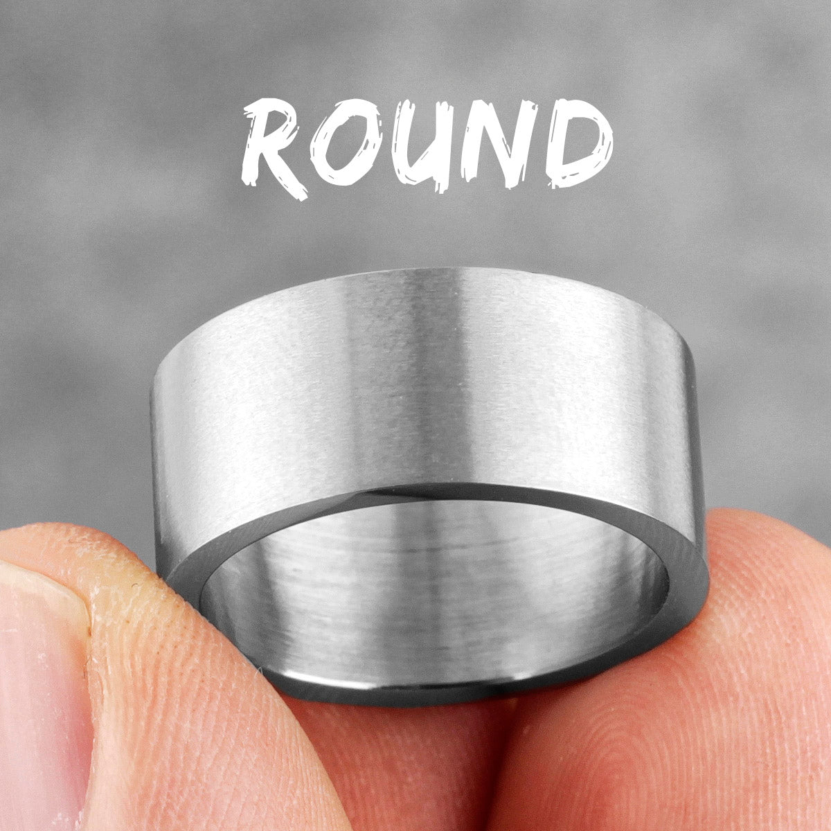 Charm Trendy Simple Vintage Black Stainless Steel  Rings