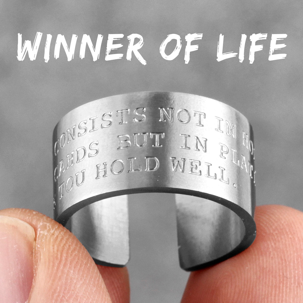 Charm Trendy Simple Vintage Black Stainless Steel  Rings