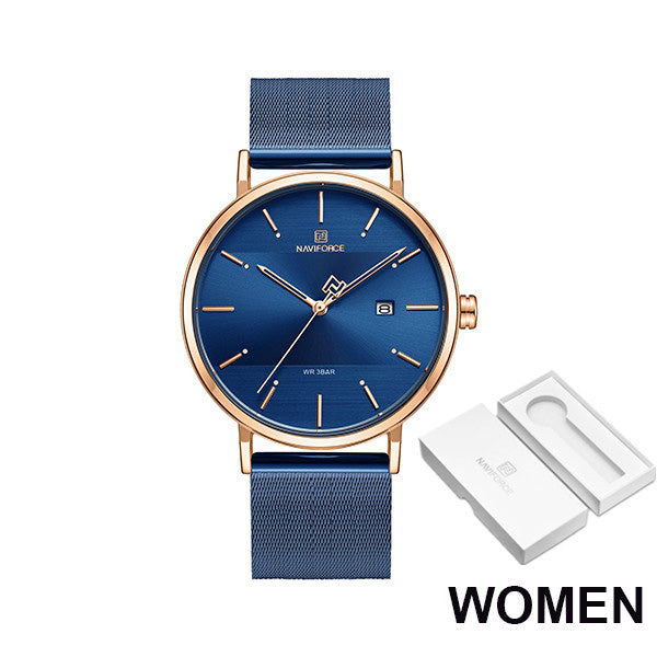 Luxury  Lover's Watches for Men and Women Simple Casual Quartz Wristwatch