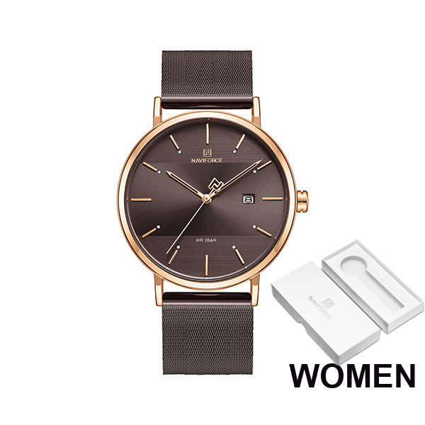Luxury  Lover's Watches for Men and Women Simple Casual Quartz Wristwatch
