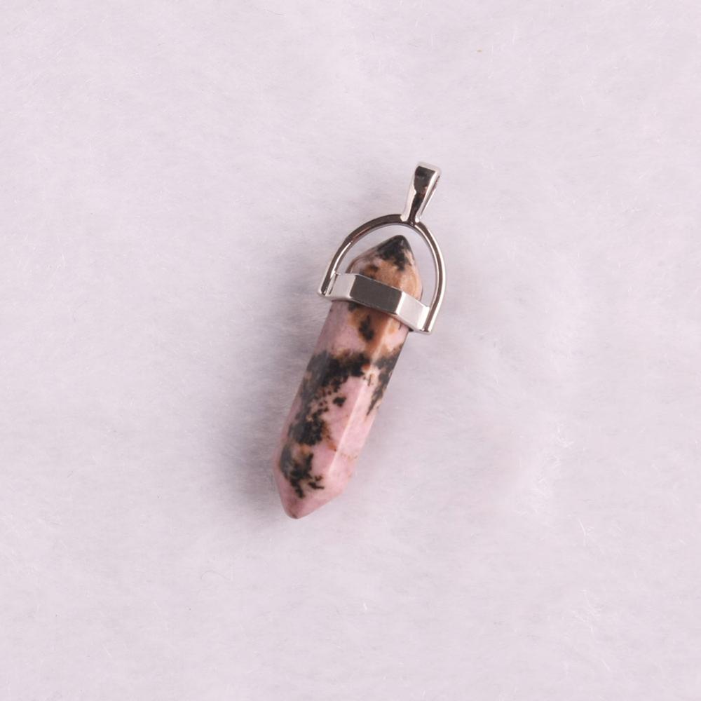 Mixed Pillar Bullet Charms Chakra Pendulum