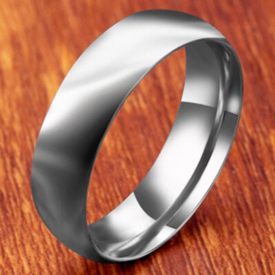 Anillo de titanio negro/dorado para hombre 2022. Anillo clásico de acero y titanio negro.