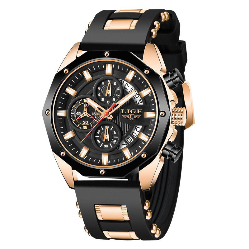 Casual Fashion Watches for Man Sport Military Silicagel Wrist Watch