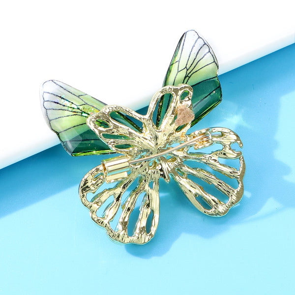 Transparent Wing Butterfly Brooches For Women