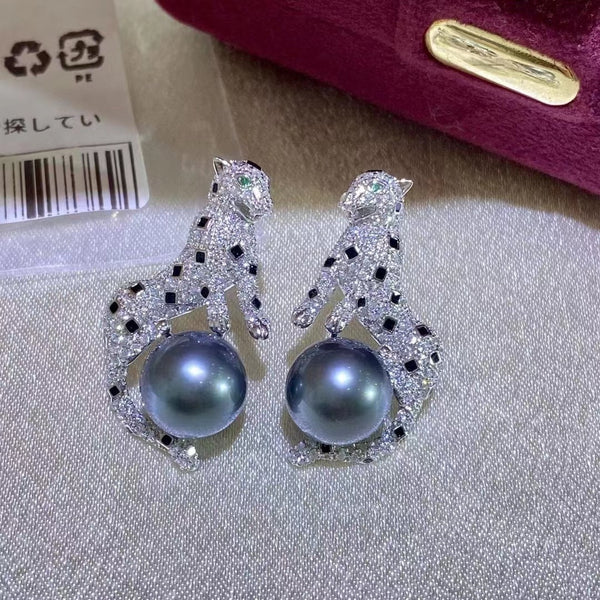925 Silver Earrings for Women Leopard Shaped Stud Earrings