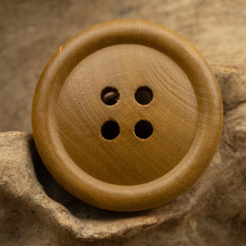 Brown Large Wood Buttons Natural Material Sewing Accessories