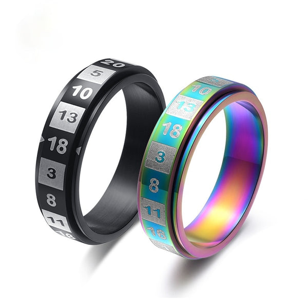 Anillos de liberación de presión antiestrés con número giratorio de titanio y acero inoxidable