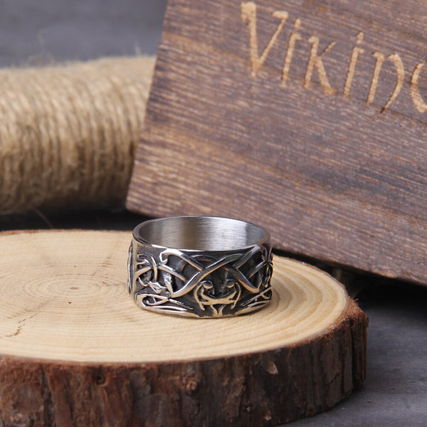Celtics Irish Knot Men's Ring Viking Amulet Triquetra Couple Women Rings