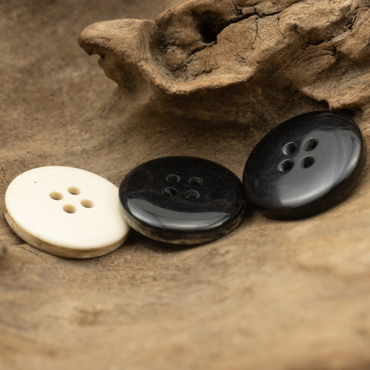 15mm-30mm Retro Marble Texture Resin Button